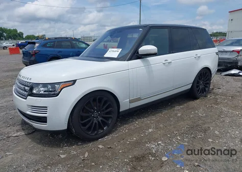 2017 Land Rover Range Rover 3.0L V6 Turbocharged Diesel Hse Td6 z USA, uszkodzony, nr VIN SALGS2FK9HA357978